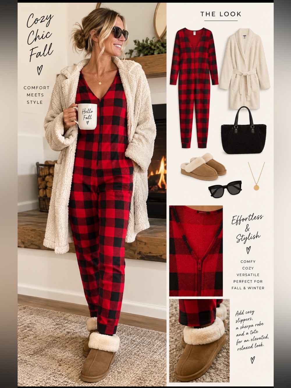 Smash + Tess Red and Black Buffalo Plaid Women’s Romper